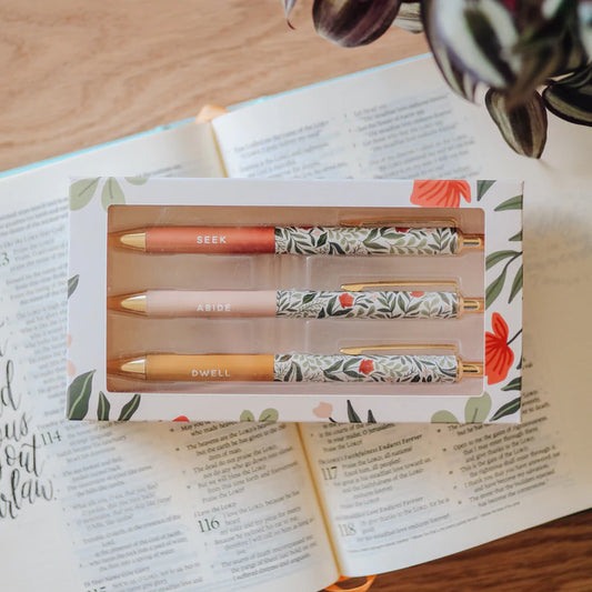 Wild Flower Inspirational Pen Set