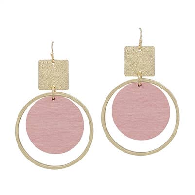 Wood You Say Yes Layered Circle Earrings