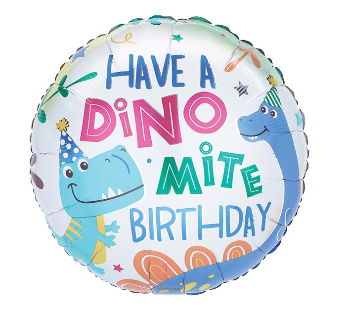 17" Dinomite Birthday Balloon Foil Balloon