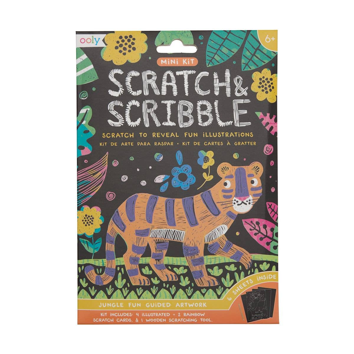 Mini Scratch & Scribble Art Kit: Jungle Fun