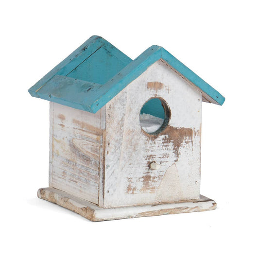 Willow Group - SQ WOOD BIRDHOUSE DECOR-BLUE