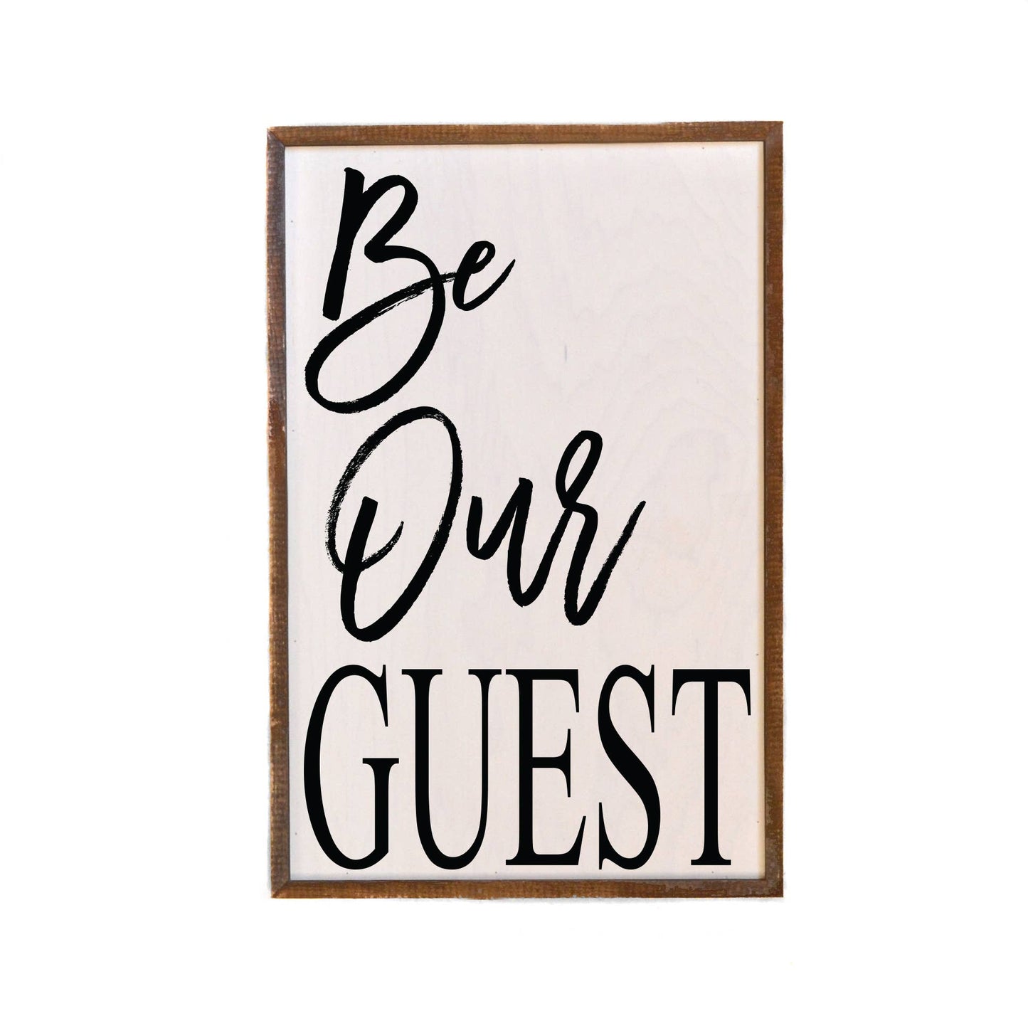 12x18 Be Our Guest Wooden Sign