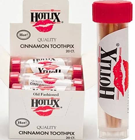 Hotlix Cinnamon Flavored Toothpicks, Nostalgic Treat