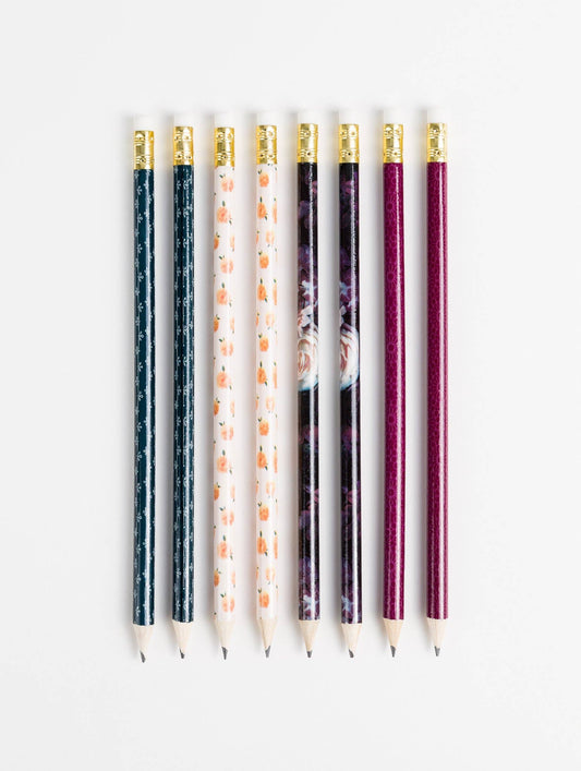 Fleuri Pencils - Set of 8