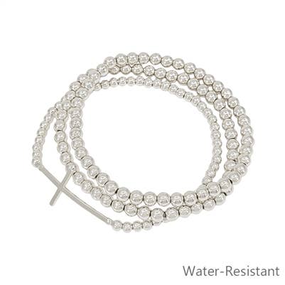 Way Maker Water Resistant Cross Bracelet Set of 3