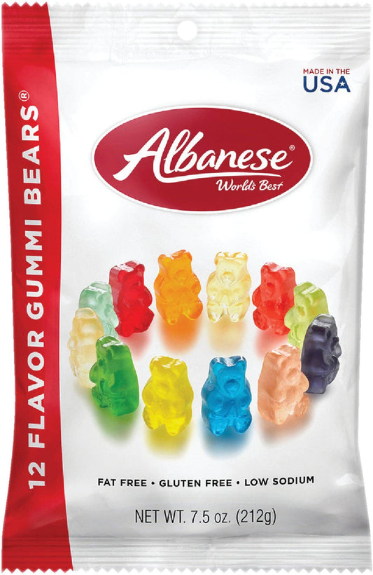Albanese Gummy Bears 12 Flavor, 7.5oz