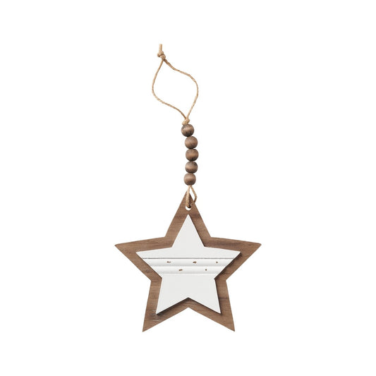 Star Wood Chippy Ornament