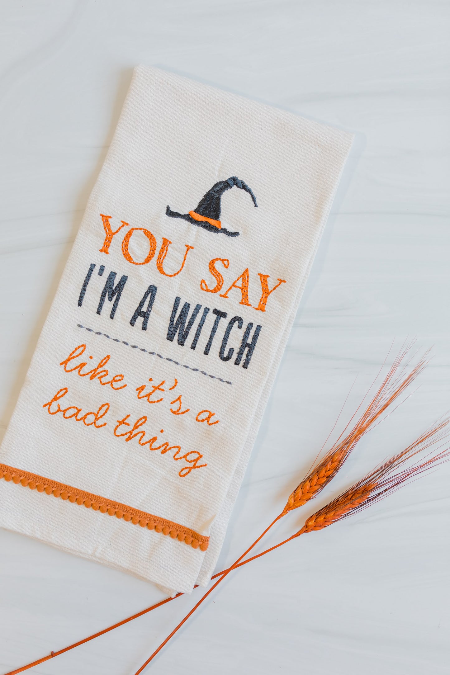"I'm A Witch" tea towel