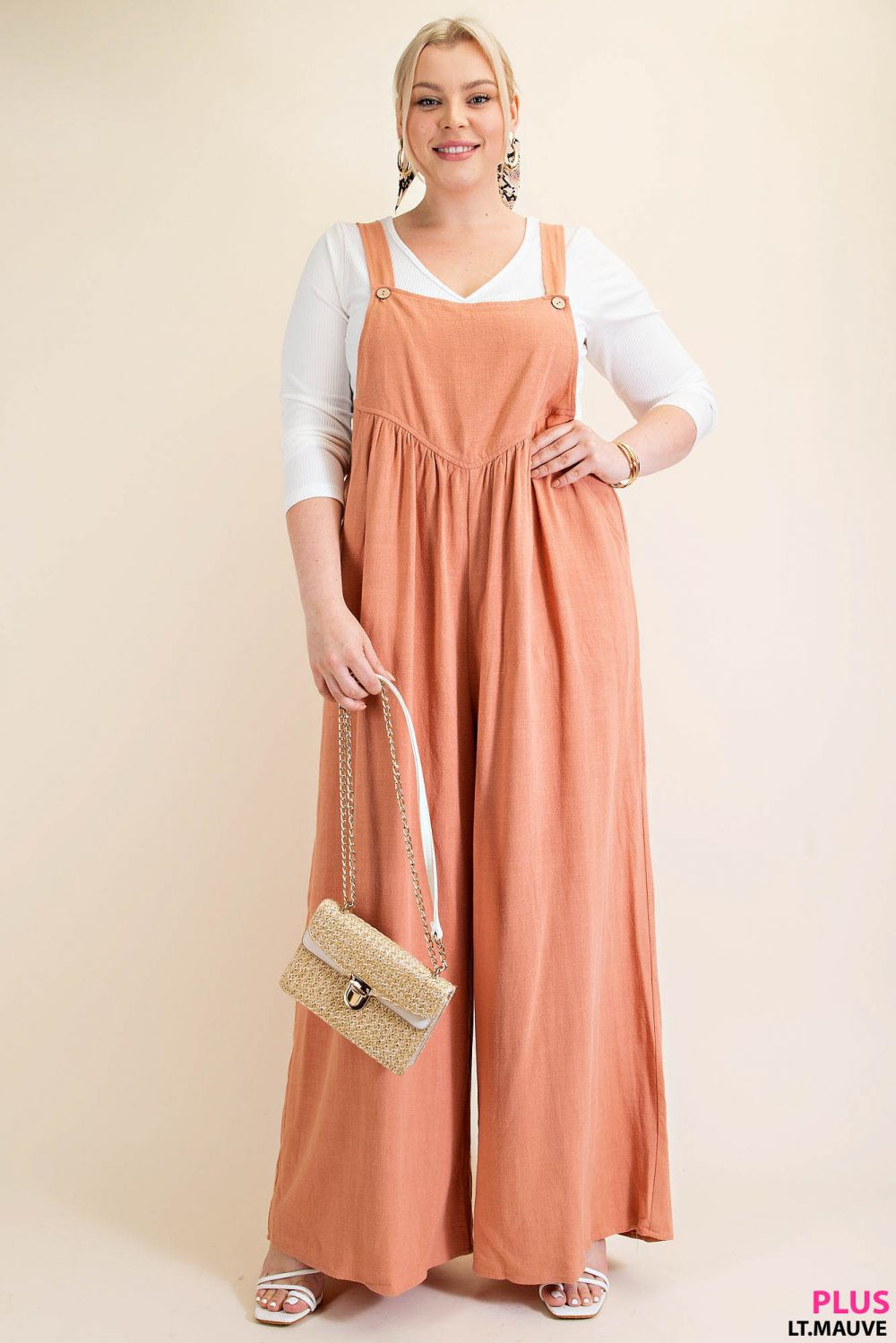 Sunset Wide Leg Overall Jumpsuit