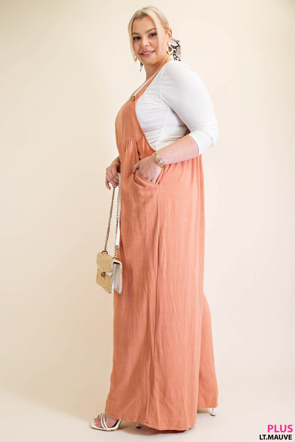 Sunset Wide Leg Overall Jumpsuit
