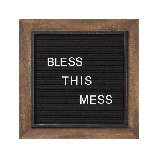 Wood on Black 14" Letter Board