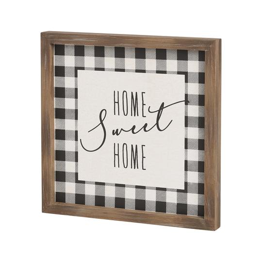 Home Sweet Home Black and White Sign