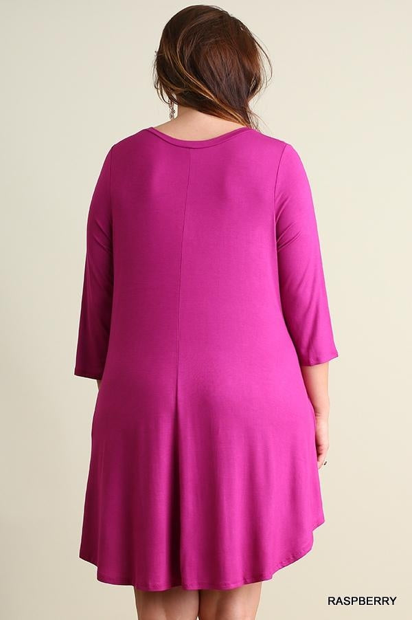 FINAL SALE Pink for the Party TShirt Scoop Tunic Dress